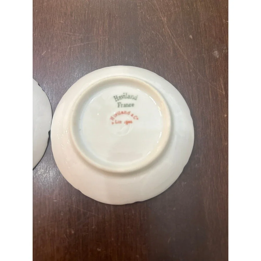 H&C Limoges Gold Clover Leaf Schleiger Butter Pats